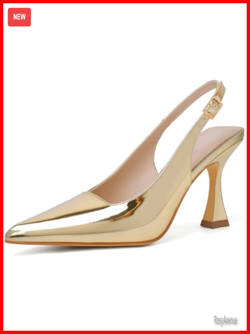 Slingback Kitten Heels Pointy Toe Wedding Party Dress Pumps